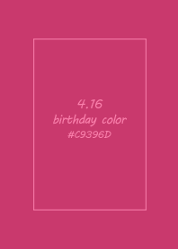 birthday color - April 16
