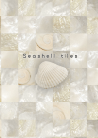 Seashell tiles -coquille pearl-