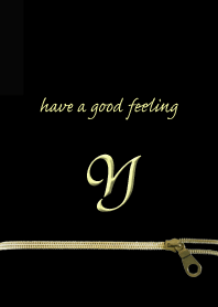 大人かわいい ジッパー イニシャル for Y