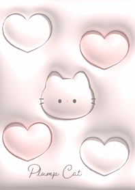 babypink Fluffy cat and heart 09_2