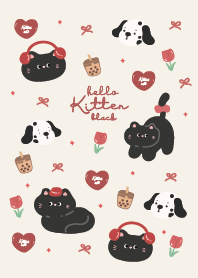 Cat black & dog lover