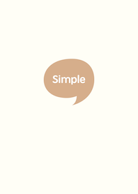 The Simple Speech bubble Beige No.2-02