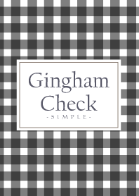 Gingham Check Black-SIMPLE