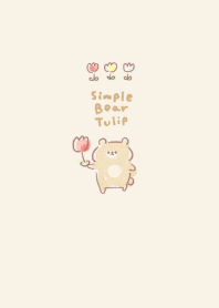 Simple bear tulip beige.