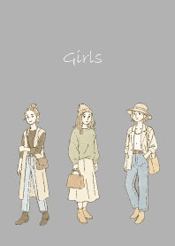 Fashionable Girl2 on white