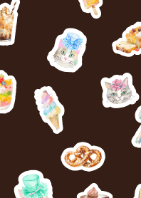 Sweets and cats brown