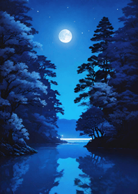 Bright Moon and Dawn 132069