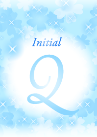 Q-Initial-Flower-Light blue