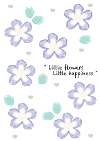 Little blue flower sticker 19