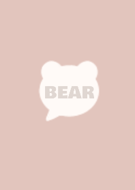 SIMPLE BEAR -BEIGE & PINK-