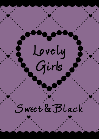 Heart&Girly / Purple&Black
