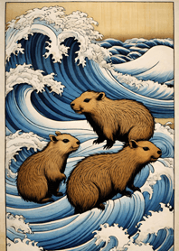 Ukiyo-e - Capybara 4Ea0C9