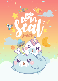 Seal Unicorn Galaxy Hot Pastel