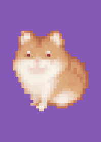 Hamster Pixel Art Theme  Purple 01