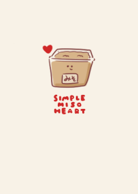 simple miso heart beige