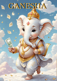 White_Ganesha Win Wealth & Rich Theme