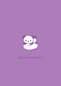 Panda colorful --- Purple & Blue 2