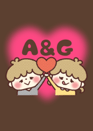 Love Love Couple Initial Theme. A and G