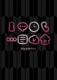 矢絣 -Black & Pink-