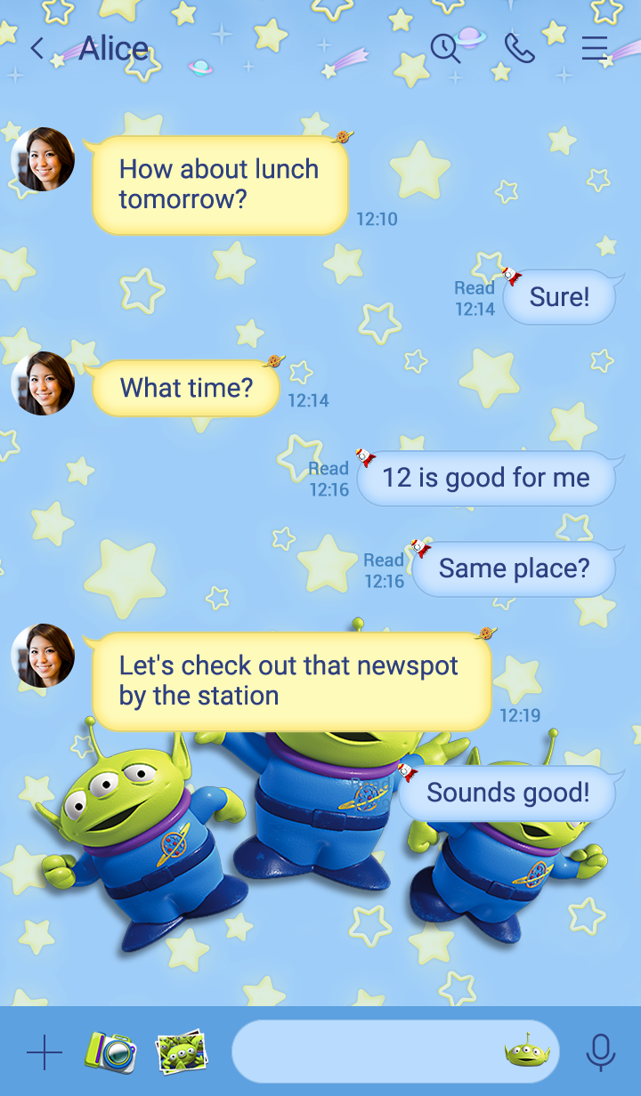 Toy Story (Starry Aliens)