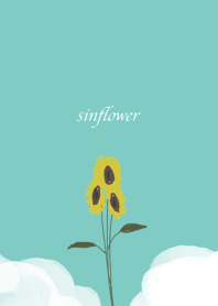 Sunflower and blue sky