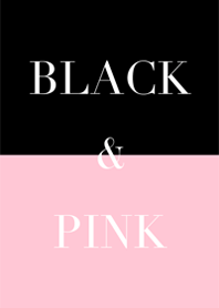 black & pink .