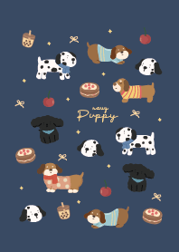 Love dog minimal : navy