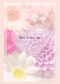 Flowers and hearts. Colorful -41-