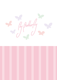 Butterfly and stripe