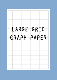 LARGE BLACK GRID GRAPH PAPER-DUSTY BLUEj