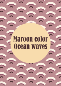 Maroon color Ocean waves
