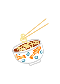 Lovely Noodles & Fish Bowl Ramen Blue
