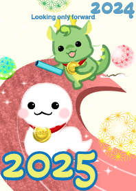 New year2025(snake, gold medal, relay)