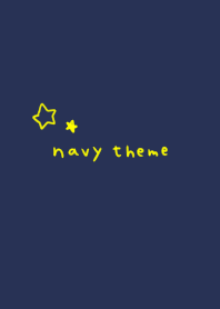 Navy and yellow. Star.