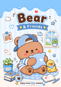 Blue Pillow Bear