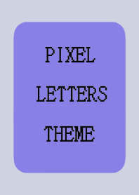 PIXEL LETTERS THEME[BLUE PURPLE]-BEIGE