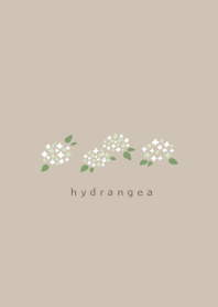 Simple flower/あじさい(白)