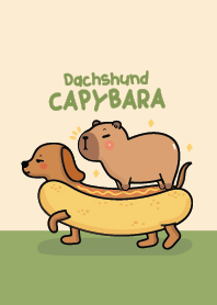 Capybara & Dachshund Cute