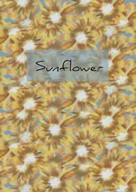 เบจ บลู : ดอกทานตะวันสีน้ำ