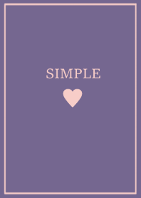 SIMPLE HEART /pink purple