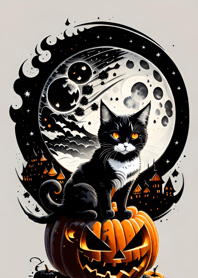 halloween cat BbAd65