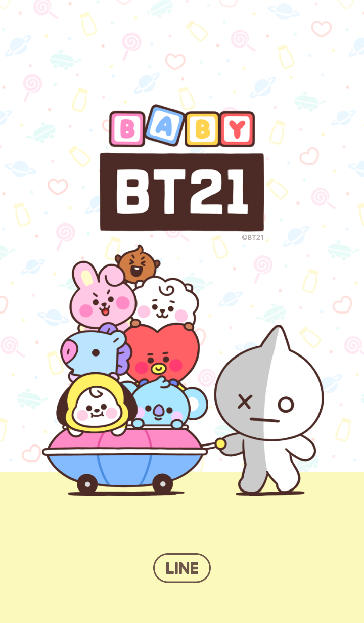 Line 公式着せかえ Bt21 ぷにぷにベイビー