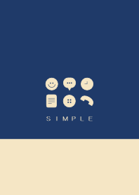 シンプル（beige blue))V.145
