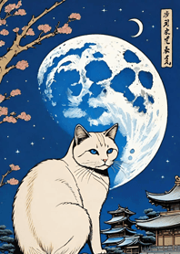 Cat under the Moon 02bC1c