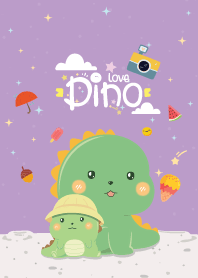 ไดโนเสาร์ มินิ สีม่วงอ่อน