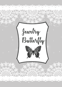 Jewelry Butterfly_glay&pink