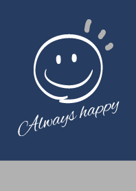 Always happy -NAVY+GRAY-
