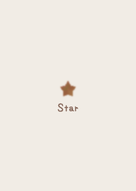 Watercolor Star *Brown*