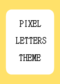 PIXEL LETTERS THEMEj-YELLOW