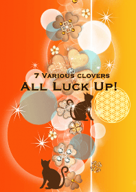 Power up and UP luck! Black cat & clover